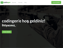 Tablet Screenshot of codingen.com